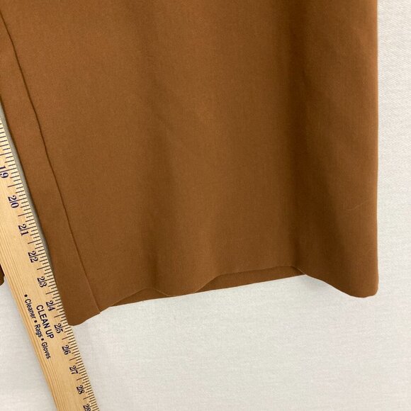 Joie Brown Side Zip Wide Leg Ankle Pants size 12 Office Career - Picture 5 of 9